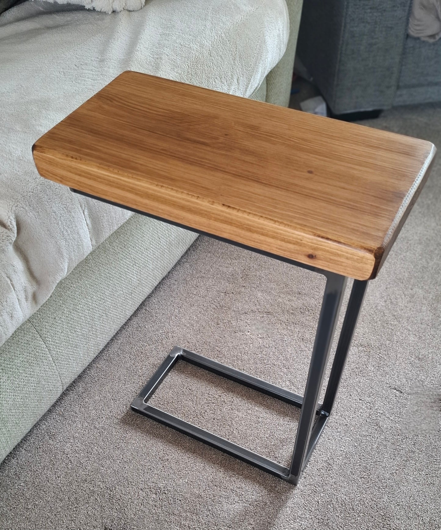 Ness C-Shaped Sofa Settee Table/Side Table