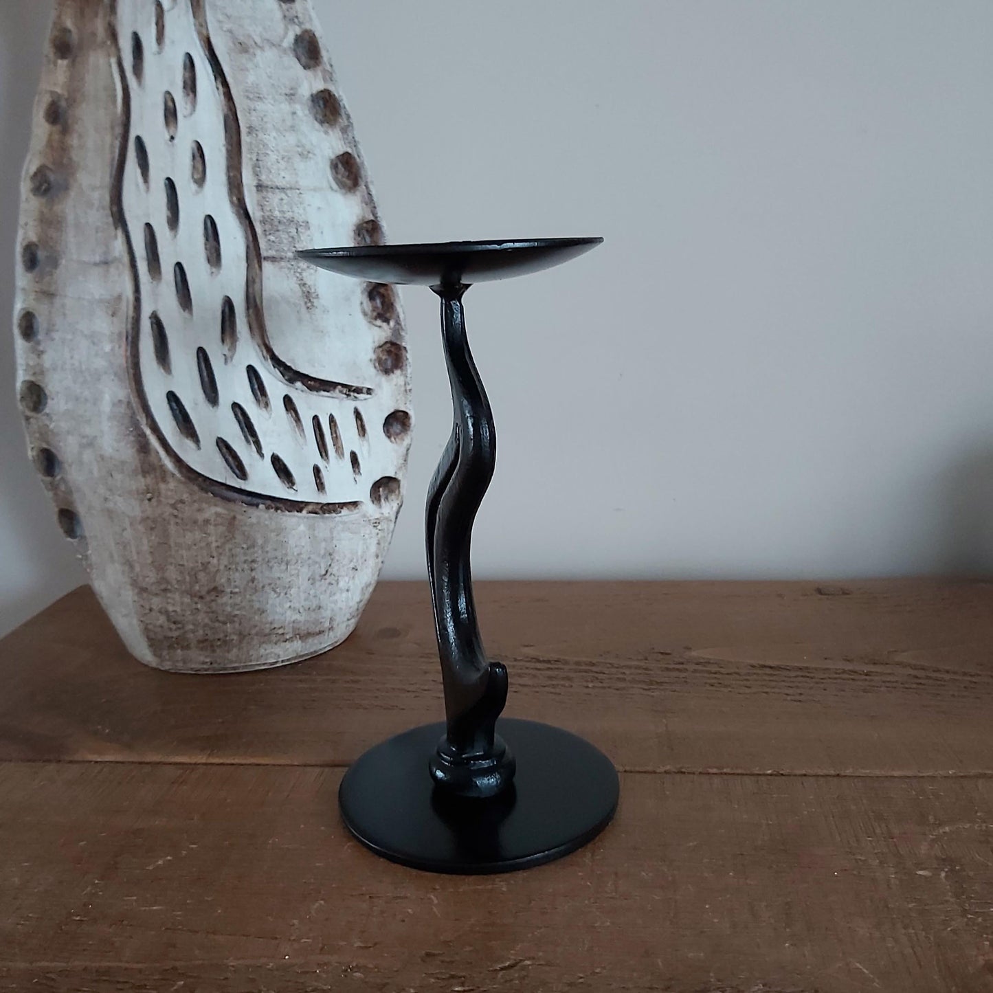 Enchanted Flame Handmade Wrought Iron Candleholder