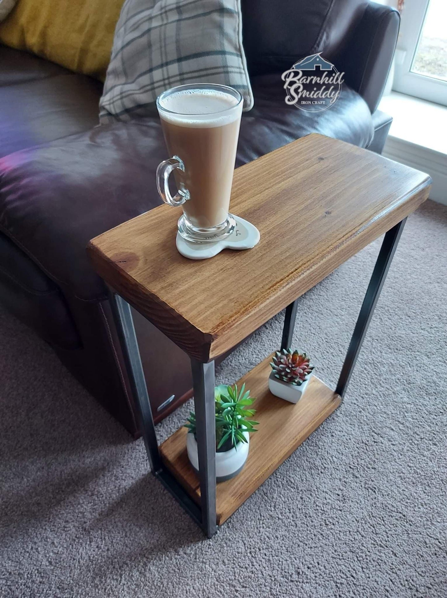 Clyde Sofa / Side /Console Table with bottom shelf